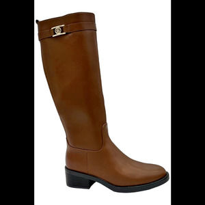 Tommy Hilfiger Women's Iviann High Shaft Riding Boots Medium Natural - Medium